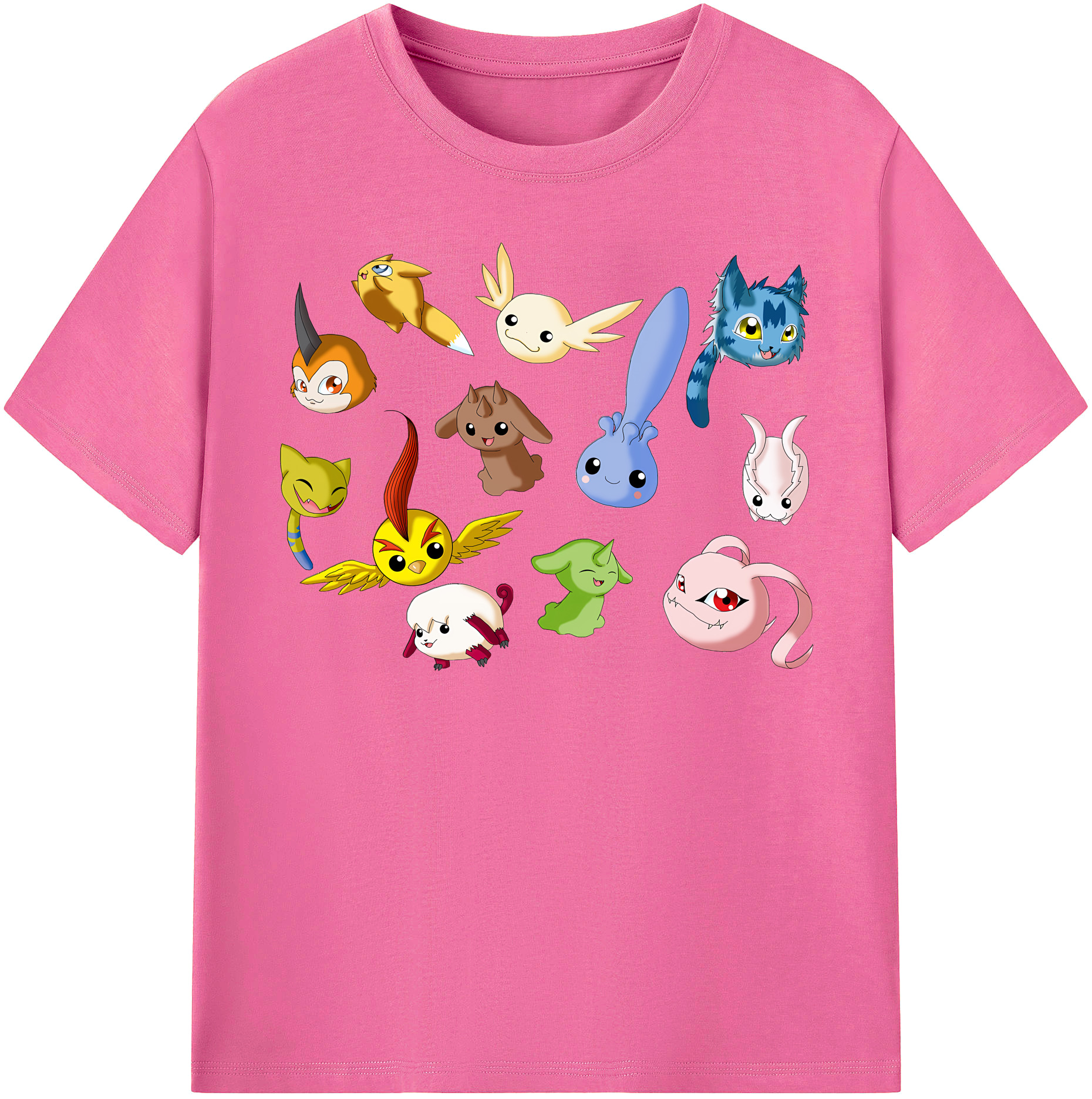（画像用） Digimon デジタルモンスター/デジモン レディースカジュアルプリントTシャツ（綿100％）